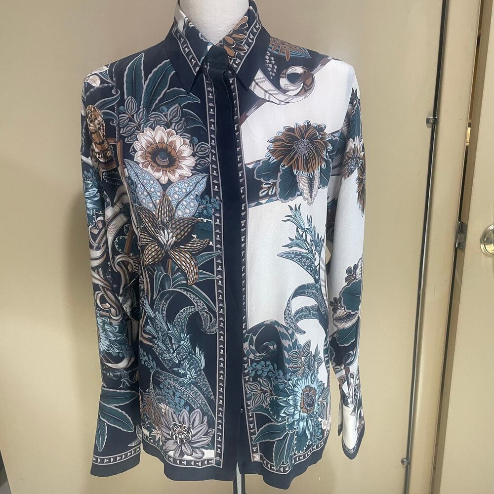 Salvatore Ferragamo silk floral shirt - Picture 2 of 6